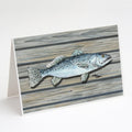 Fish Speckled Trout Greeting Cards Pack of 8 Blank Cards with Envelopes Whimsical A7 Size 5x7