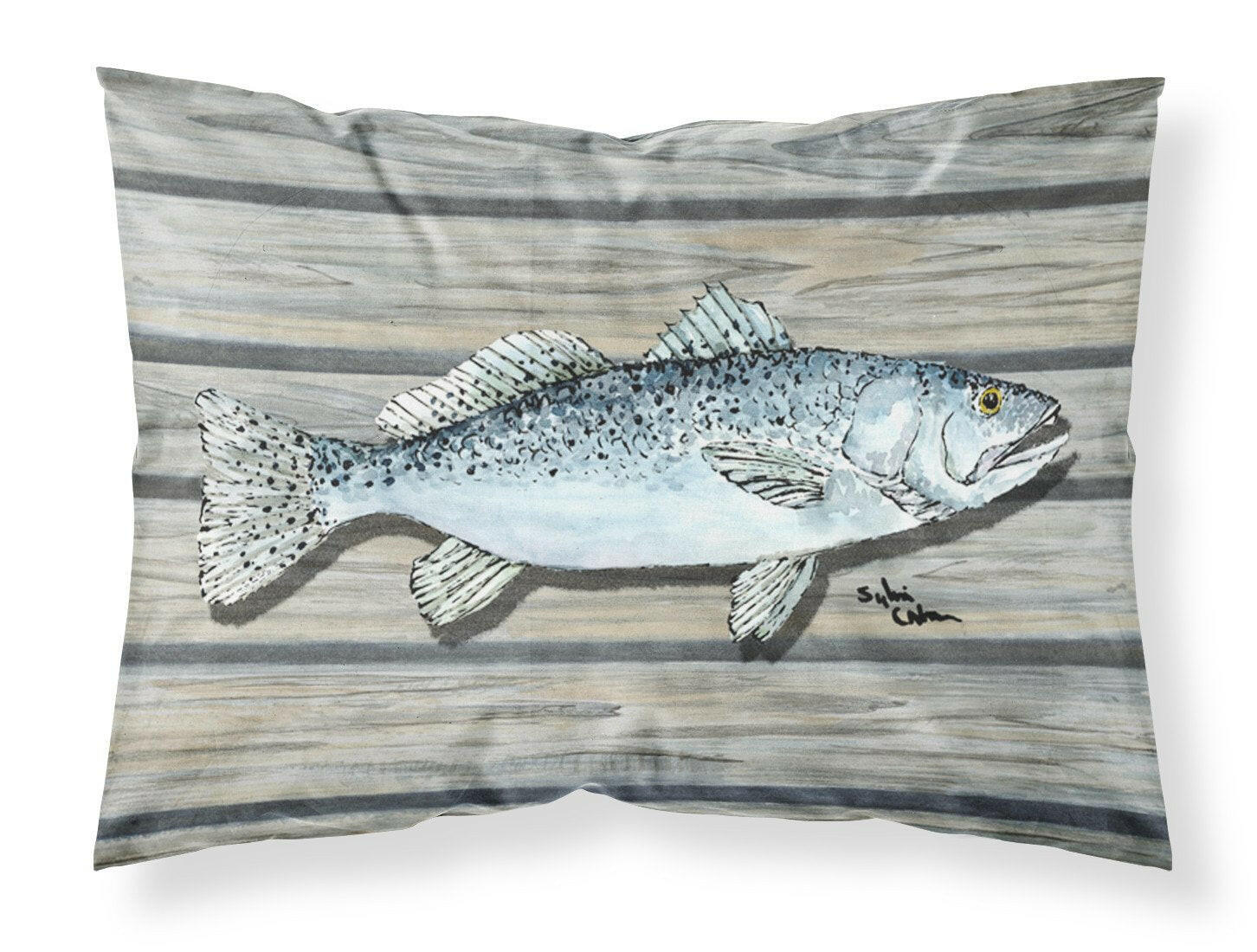 Fish Speckled Trout Standard Pillowcase Lightweight Super Soft Easy Care Decorative Artwork Pillowcase, Standard