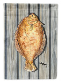 Fish Flounder House Flag 28x40 Porch Sleeve Pole Decorative Outside Yard Banner Artwork Wall Hanging, Polyester