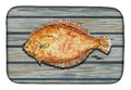 Fish Flounder Dish Drying Mat Absorbent Dish Drying Mat Pad for Kitchen Counter Dish Drainer Mat for Countertop, 14 x 21", Multicolor