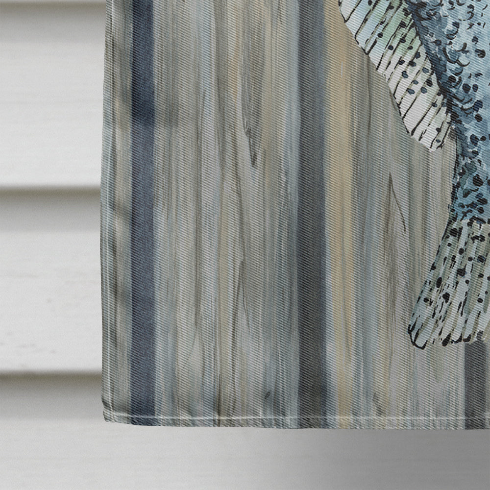 Fish Trout House Flag 28x40 Porch Sleeve Pole Decorative Outside Yard Banner Artwork Wall Hanging, Polyester