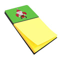 Christmas Fleur de lis Santa Claus Watercolor Sticky Note Holder Refillable Dispenser Desk Accessory 3x3 Pad Gift