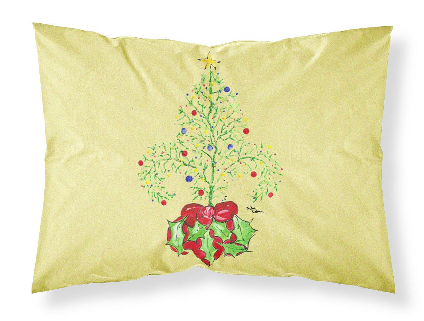 Christmas Tree Fleur de lis Standard Pillowcase Lightweight Super Soft Easy Care Decorative Artwork Pillowcase, Standard