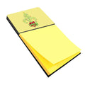 Christmas Tree Fleur de lis Watercolor Sticky Note Holder Refillable Dispenser Desk Accessory 3x3 Pad Gift
