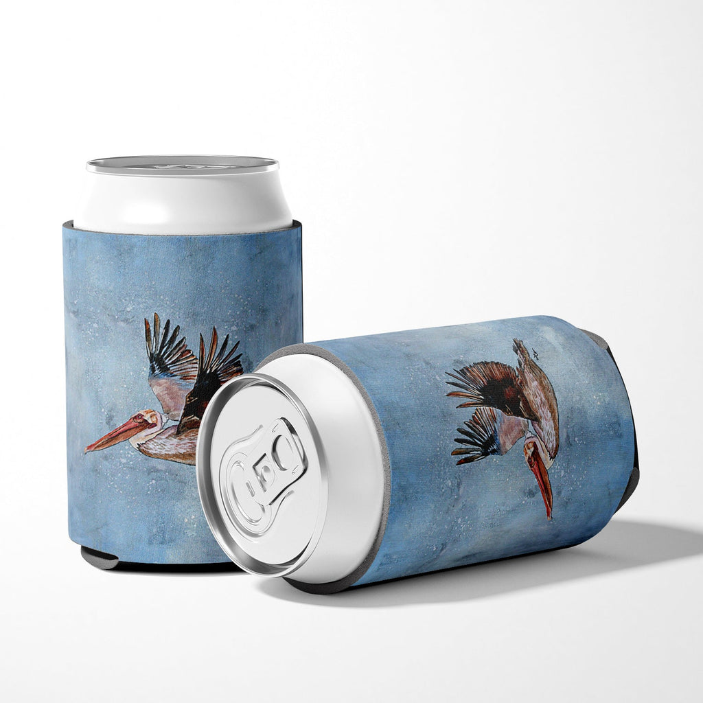 Bird - Pelican Can or Bottle Hugger Cooler Sleeve for Standard 12 oz Cans, Insulated Foam Beer & Soda Can Hugger Reusable