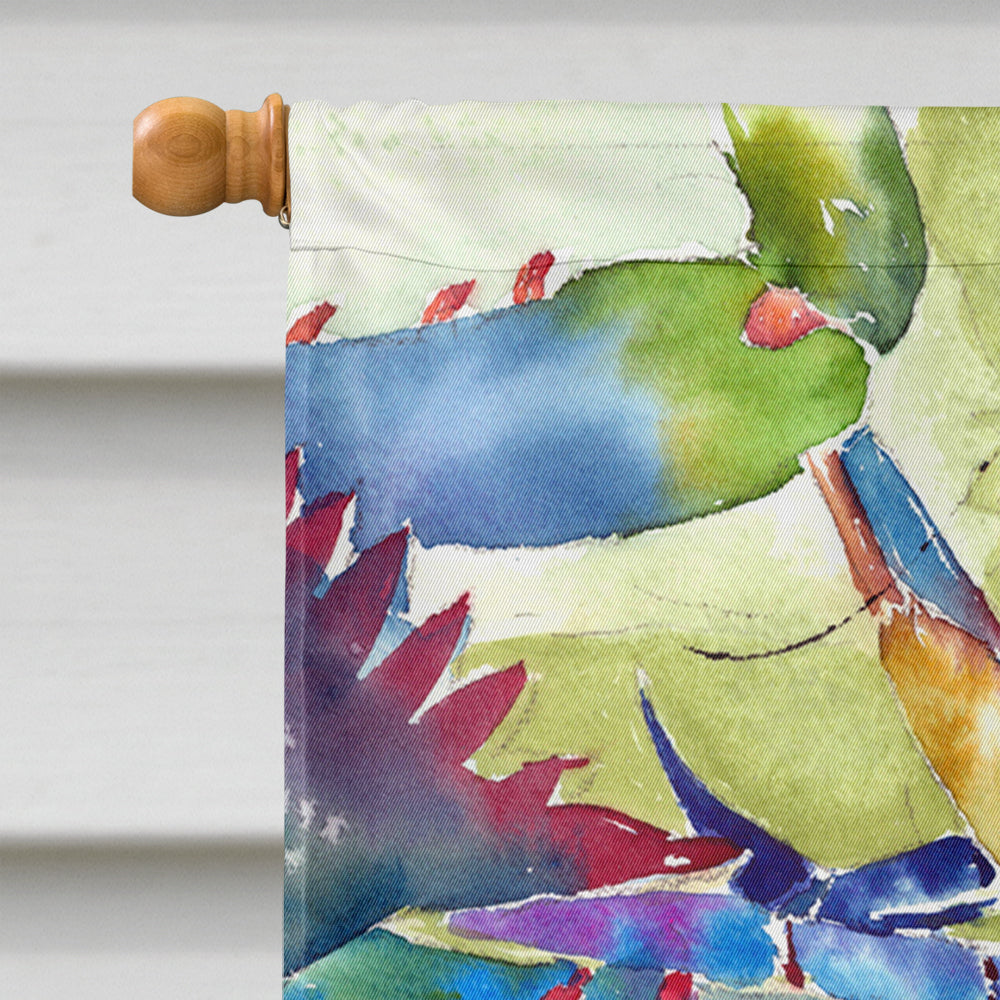 Crab All Over House Flag 28x40 Porch Sleeve Pole Decorative Outside Yard Banner Artwork Wall Hanging, Polyester