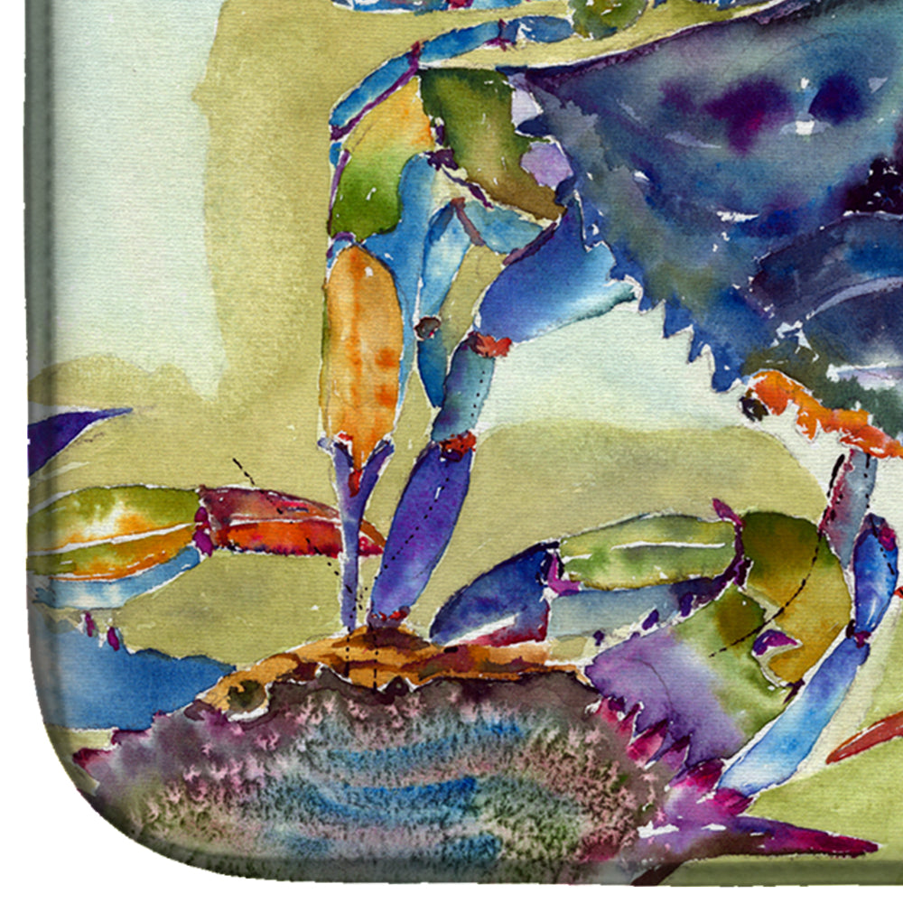 Crab All Over Dish Drying Mat Absorbent Dish Drying Mat Pad for Kitchen Counter Dish Drainer Mat for Countertop, 14 x 21", Multicolor