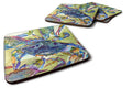 Crab All Over Foam Coasters Set of 4 Cup Coasters for Indoor Outdoor, Tabletop Protection, Anti Slip, Mouse pad Material