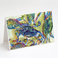 Crab All Over Greeting Cards Pack of 8 Blank Cards with Envelopes Whimsical A7 Size 5x7
