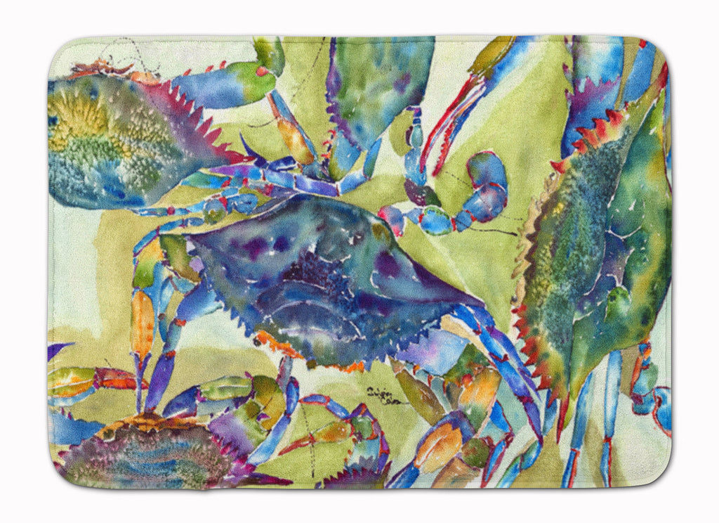 Crab All Over Memory Foam Kitchen Mat Machine Washable Anti-Fatigue Cushion Comfort Bath or Kitchen Rug