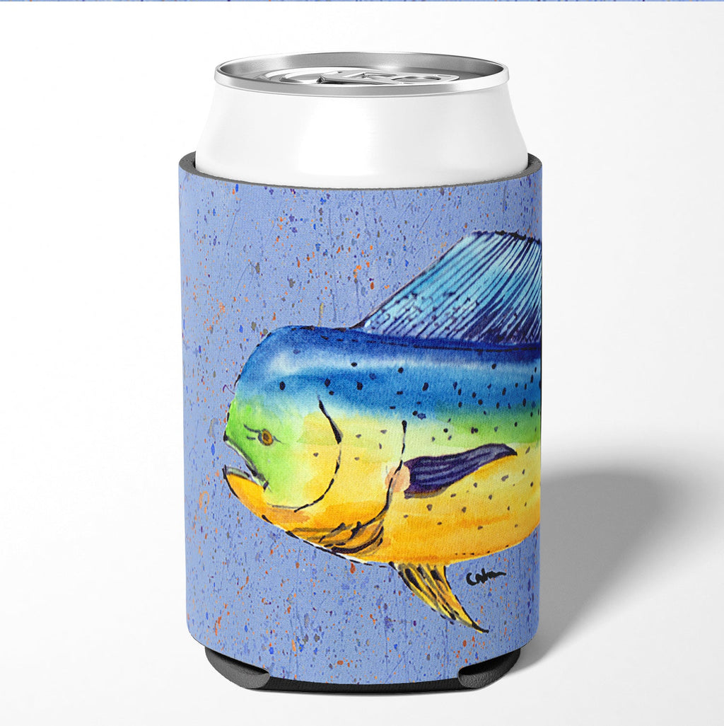 Dolphin Mahi Mahi Can or Bottle Hugger Cooler Sleeve for Standard 12 oz Cans, Insulated Foam Beer & Soda Can Hugger Reusable