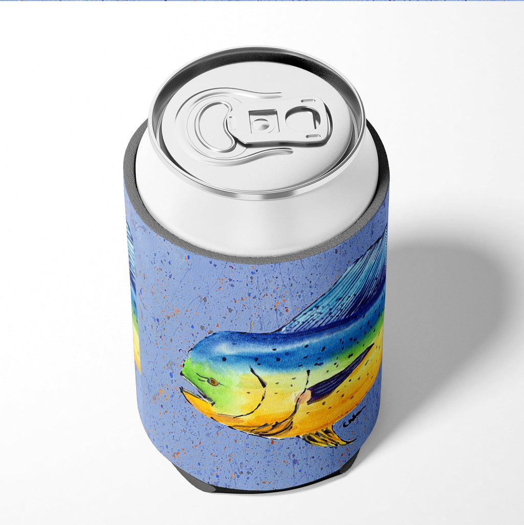 Dolphin Mahi Mahi Can or Bottle Hugger Cooler Sleeve for Standard 12 oz Cans, Insulated Foam Beer & Soda Can Hugger Reusable