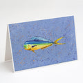 Dolphin Mahi Mahi Greeting Cards Pack of 8 Blank Cards with Envelopes Whimsical A7 Size 5x7