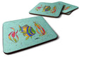Tropical Fish Foam Coasters Set of 4 Cup Coasters for Indoor Outdoor, Tabletop Protection, Anti Slip, Mouse pad Material