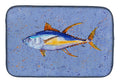 Tuna Fish Dish Drying Mat Absorbent Dish Drying Mat Pad for Kitchen Counter Dish Drainer Mat for Countertop, 14 x 21", Multicolor