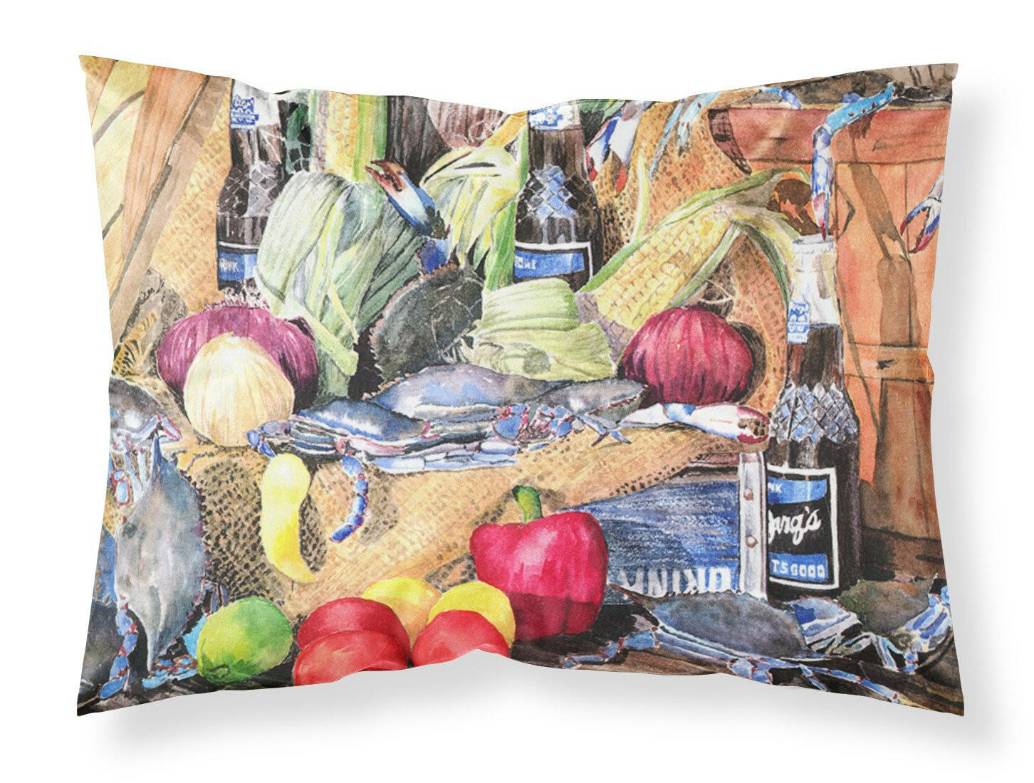 Barq's and Crabs Standard Pillowcase Lightweight Super Soft Easy Care Decorative Artwork Pillowcase, Standard