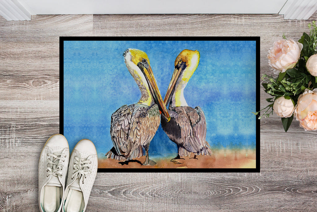 Pelican Doormat Indoor Outdoor 24H X 36W Front Door Mat Rugs for Entryway, Non Slip Washable Low Pile,