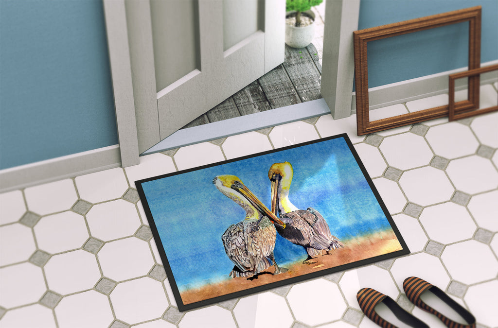Pelican Doormat Indoor Outdoor 24H X 36W Front Door Mat Rugs for Entryway, Non Slip Washable Low Pile,