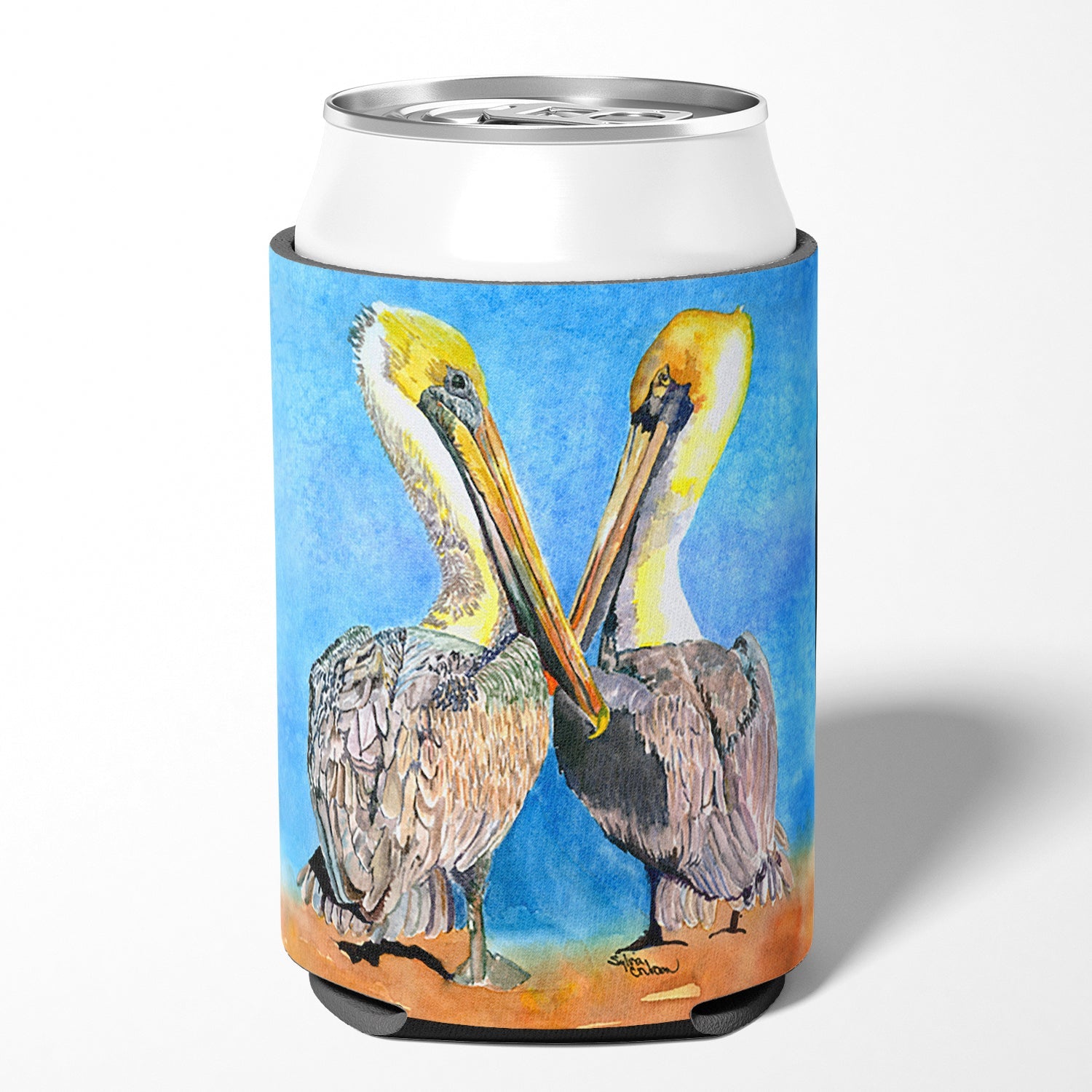 Pelican Can or Bottle Hugger Cooler Sleeve for Standard 12 oz Cans, Insulated Foam Beer & Soda Can Hugger Reusable