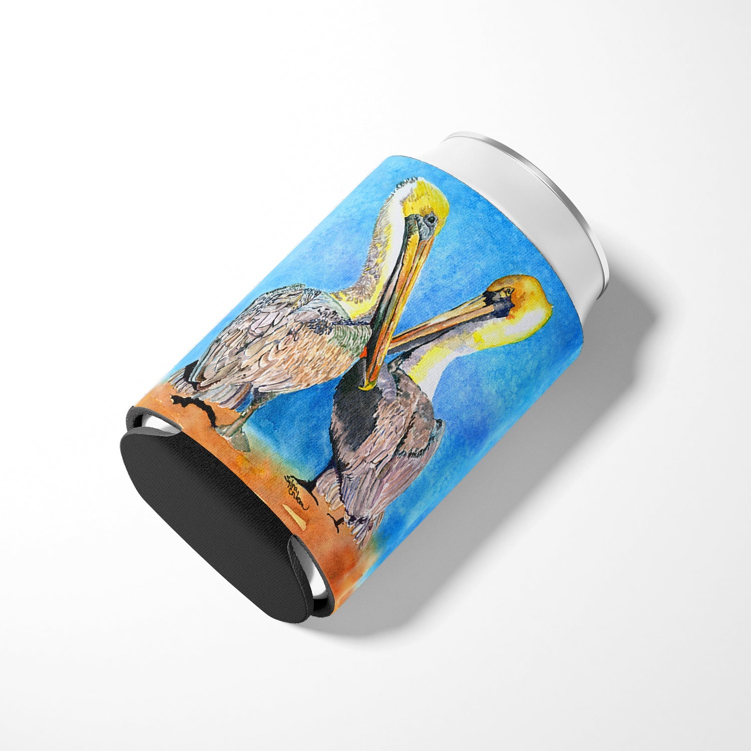 Pelican Can or Bottle Hugger Cooler Sleeve for Standard 12 oz Cans, Insulated Foam Beer & Soda Can Hugger Reusable