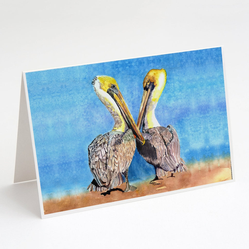 Pelican Greeting Cards Pack of 8 Blank Cards with Envelopes Whimsical A7 Size 5x7
