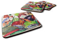 Louisiana Spices Foam Coasters Set of 4 Cup Coasters for Indoor Outdoor, Tabletop Protection, Anti Slip, Mouse pad Material