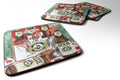 Dixie Beer and Crawfish New Orleans Foam Coasters Set of 4 Cup Coasters for Indoor Outdoor, Tabletop Protection, Anti Slip, Mouse pad Material
