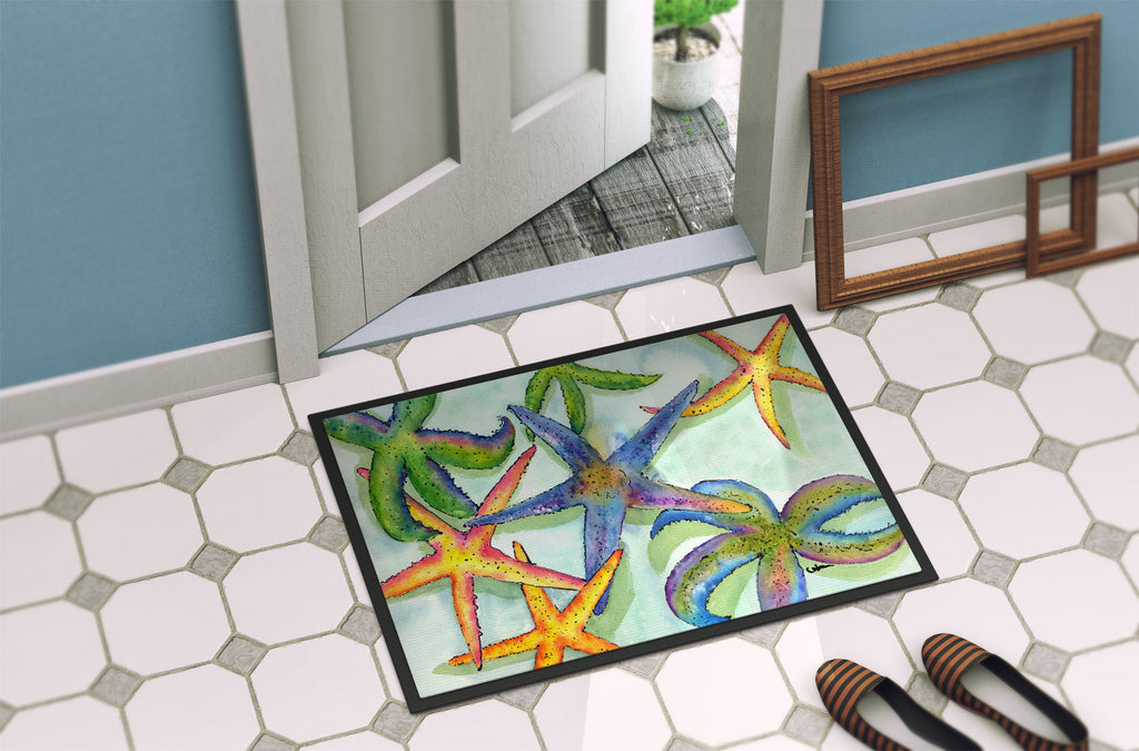 Starfish Doormat Indoor Outdoor 24H X 36W Front Door Mat Rugs for Entryway, Non Slip Washable Low Pile,