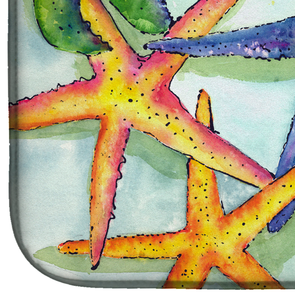 Starfish Dish Drying Mat Absorbent Dish Drying Mat Pad for Kitchen Counter Dish Drainer Mat for Countertop, 14 x 21", Multicolor