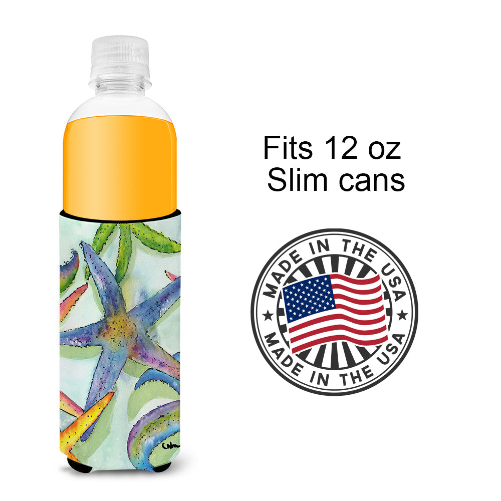 Starfish Slim Can Hugger , Insulated Foam Hugger for 12 oz Slim Cans, Beer Bottles & Water Bottles, Printed in USA