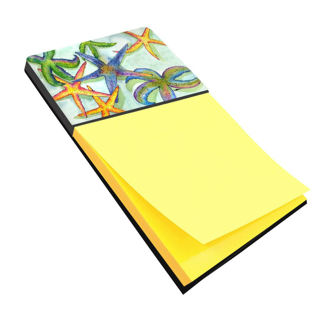Starfish Watercolor Sticky Note Holder Refillable Dispenser Desk Accessory 3x3 Pad Gift