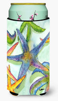 Starfish Tall Boy Hugger Can Cooler Sleeve Machine Washable Drink Collapsible Insulator Beverage Insulated Holder