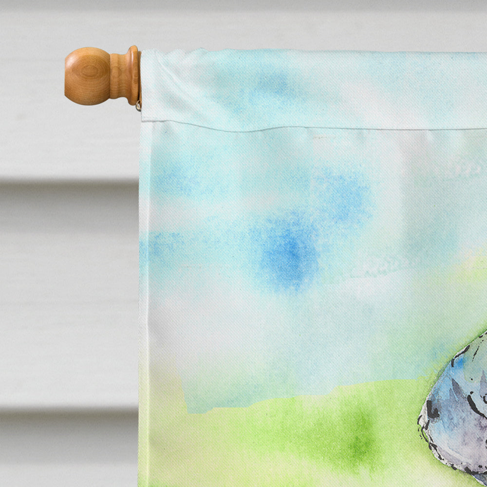 Manatee House Flag 28x40 Porch Sleeve Pole Decorative Outside Yard Banner Artwork Wall Hanging, Polyester