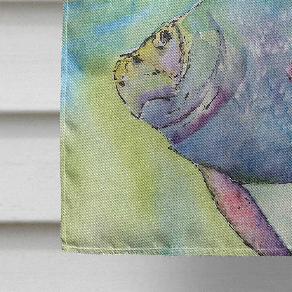 Manatee House Flag 28x40 Porch Sleeve Pole Decorative Outside Yard Banner Artwork Wall Hanging, Polyester