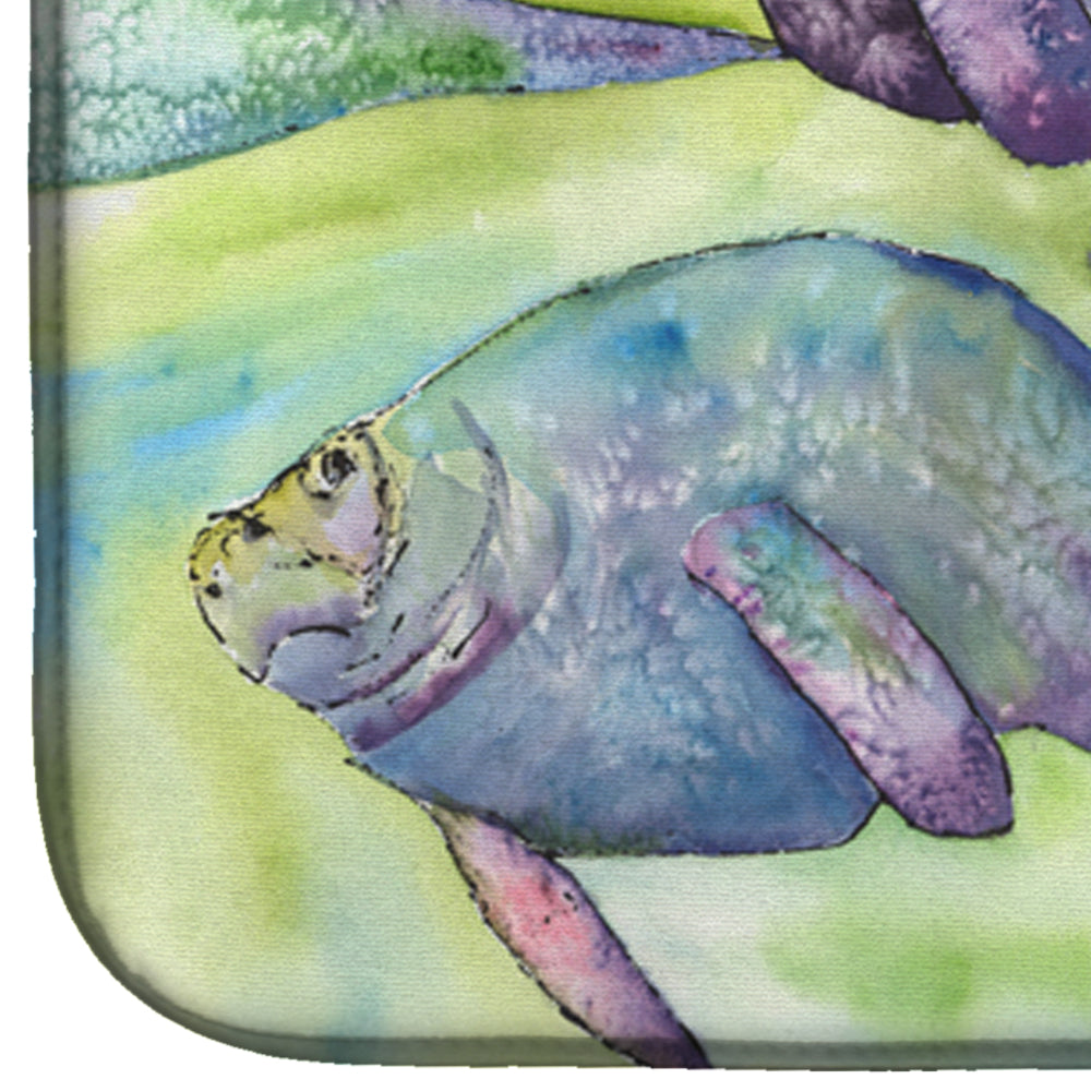 Manatee Dish Drying Mat Absorbent Dish Drying Mat Pad for Kitchen Counter Dish Drainer Mat for Countertop, 14 x 21", Multicolor