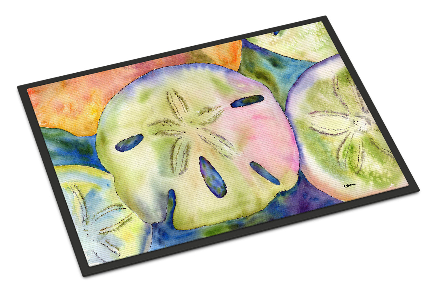 Sand Dollar Doormat Indoor Outdoor 24H X 36W Front Door Mat Rugs for Entryway, Non Slip Washable Low Pile,
