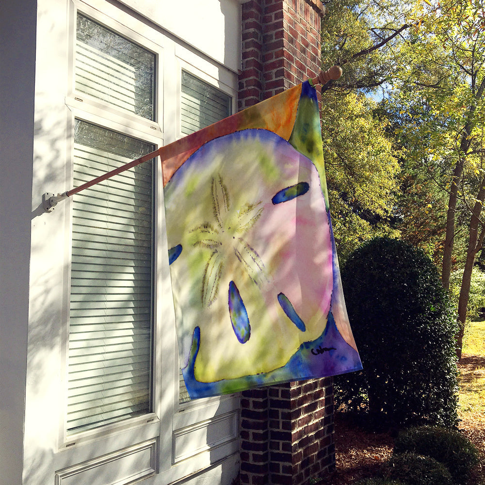 Sand Dollar House Flag 28x40 Porch Sleeve Pole Decorative Outside Yard Banner Artwork Wall Hanging, Polyester