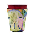 Sand Dollar Red Cup Hugger Sleeve for 16–22 oz Party Cups, Insulated Foam Drink Holder for Iced Coffee, Tailgate & BBQ Reusable