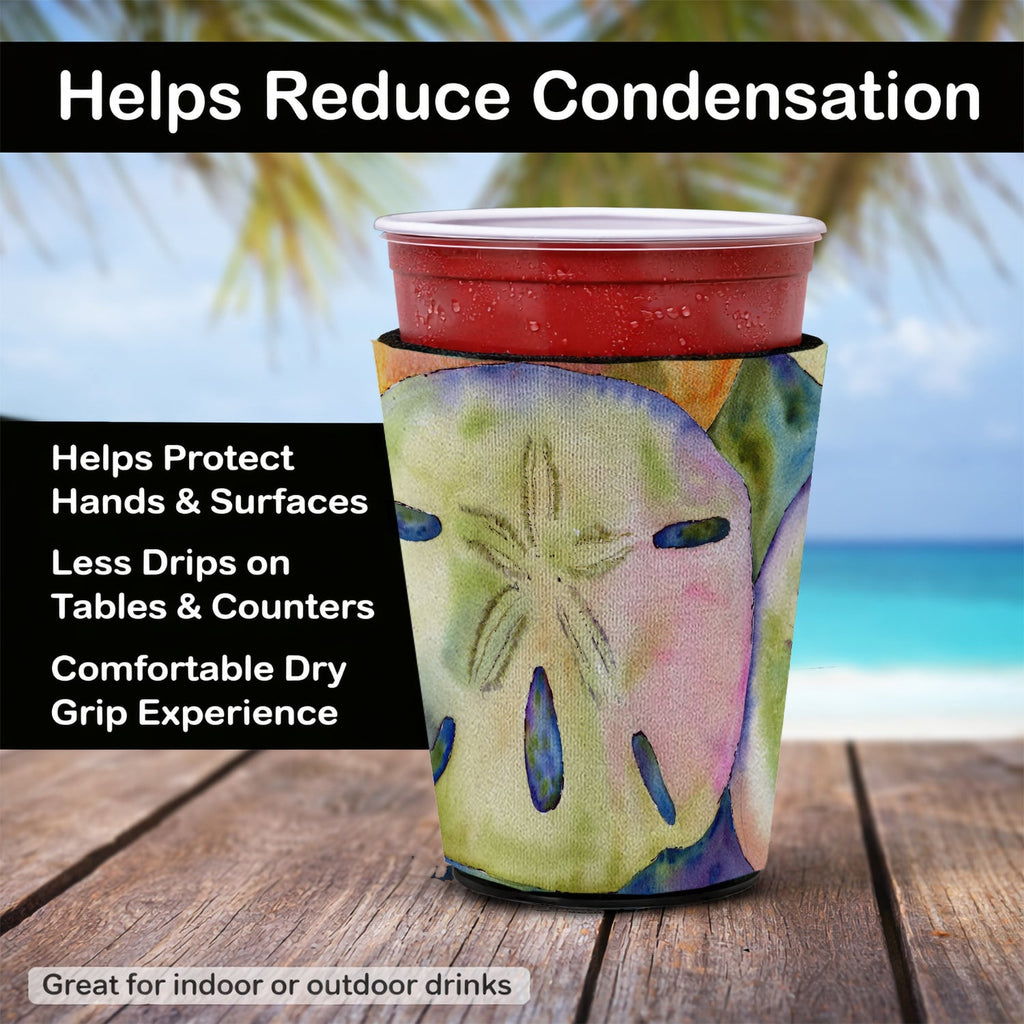 Sand Dollar Red Cup Hugger Sleeve for 16–22 oz Party Cups, Insulated Foam Drink Holder for Iced Coffee, Tailgate & BBQ Reusable