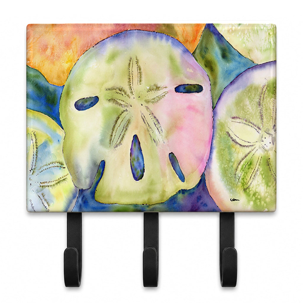 Sand Dollar Leash or Key Holder Wall Hooks, Coat Rack Wall Mount, for Hanging Keys, Towels, Aprons, Leashes