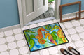 Seahorse Doormat Indoor Outdoor 24H X 36W Front Door Mat Rugs for Entryway, Non Slip Washable Low Pile,