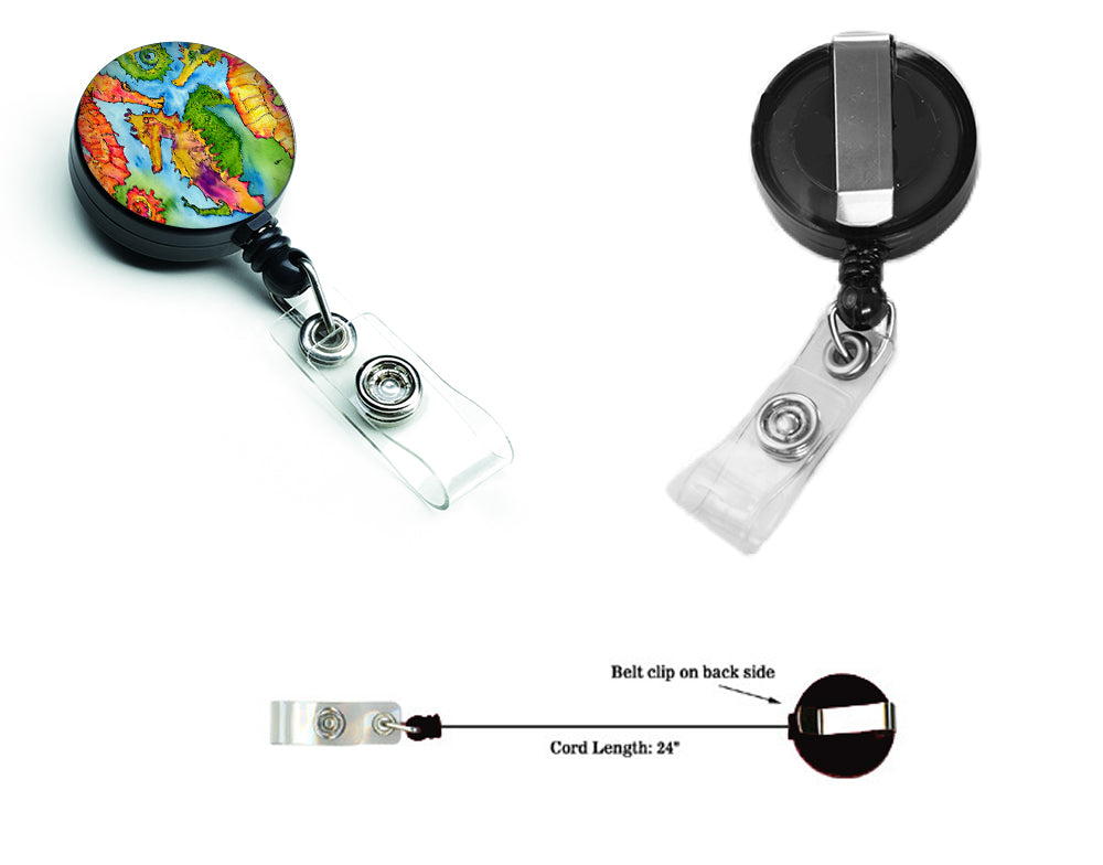 Seahorse Retractable Badge Reel for Nurses ID Badge Holder with Clip Retractable Employee Badge Holder, Belt Clip