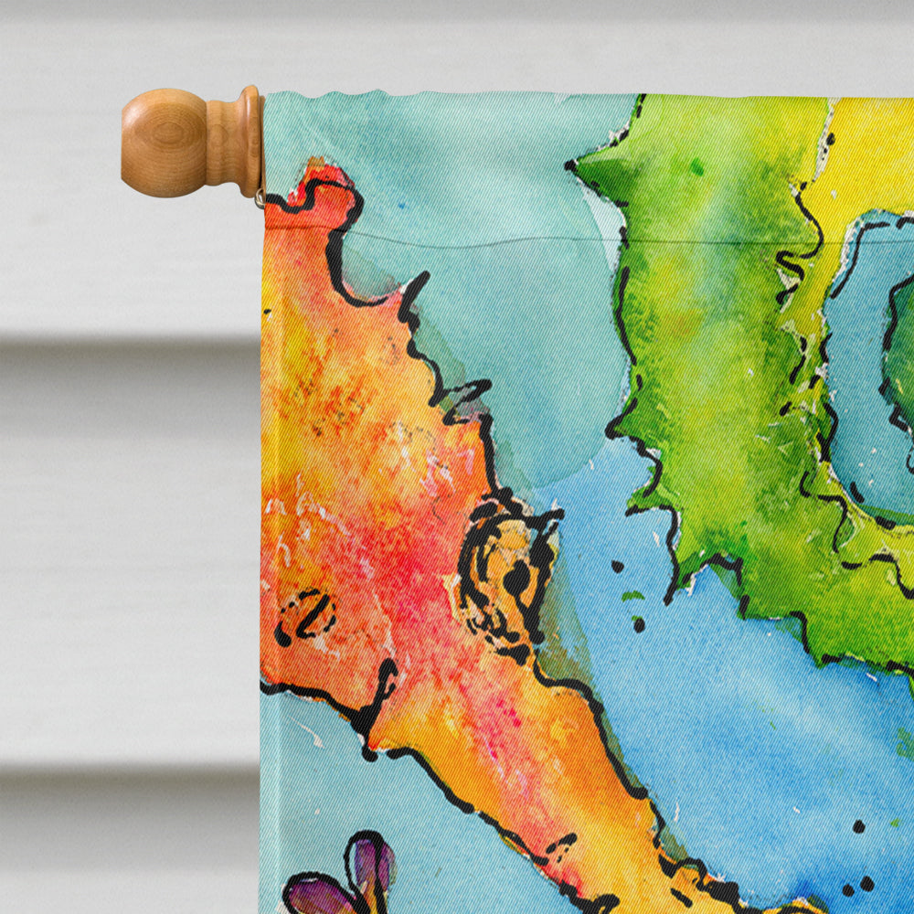 Seahorse House Flag 28x40 Porch Sleeve Pole Decorative Outside Yard Banner Artwork Wall Hanging, Polyester