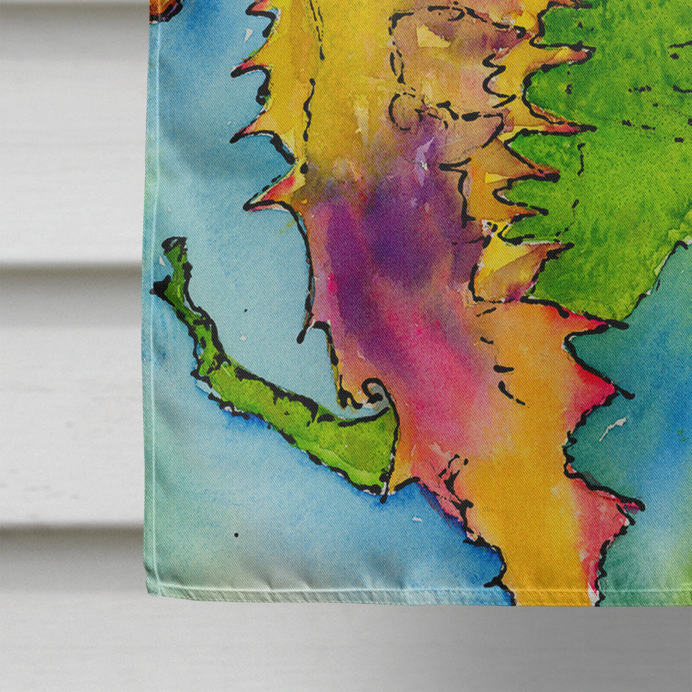Seahorse House Flag 28x40 Porch Sleeve Pole Decorative Outside Yard Banner Artwork Wall Hanging, Polyester