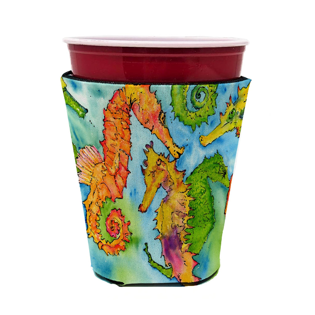 Seahorse Red Cup Hugger Sleeve for 16–22 oz Party Cups, Insulated Foam Drink Holder for Iced Coffee, Tailgate & BBQ Reusable