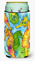Seahorse Tall Boy Hugger Can Cooler Sleeve Machine Washable Drink Collapsible Insulator Beverage Insulated Holder