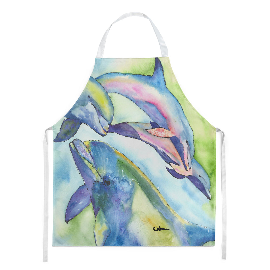 Dolphin Apron Cooking Kitchen Server Baking Crafts Gardening for Adult Women Men, Unisex, Large, Multicolor