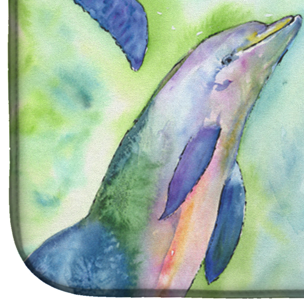 Dolphin Dish Drying Mat Absorbent Dish Drying Mat Pad for Kitchen Counter Dish Drainer Mat for Countertop, 14 x 21", Multicolor