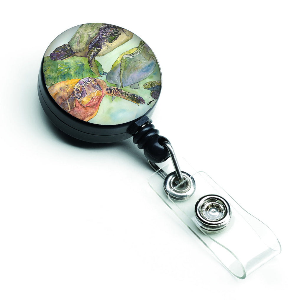 Turtle Loggerhead Retractable Badge Reel for Nurses ID Badge Holder with Clip Retractable Employee Badge Holder, Belt Clip