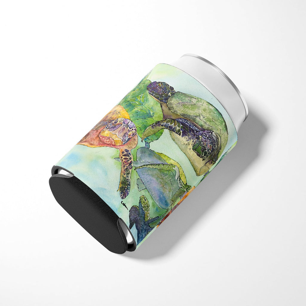 Turtle Loggerhead Can or Bottle Hugger Cooler Sleeve for Standard 12 oz Cans, Insulated Foam Beer & Soda Can Hugger Reusable